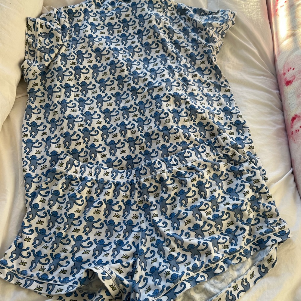 Blue monkey Roller Rabbit Pajamas - Picture 7 of 7